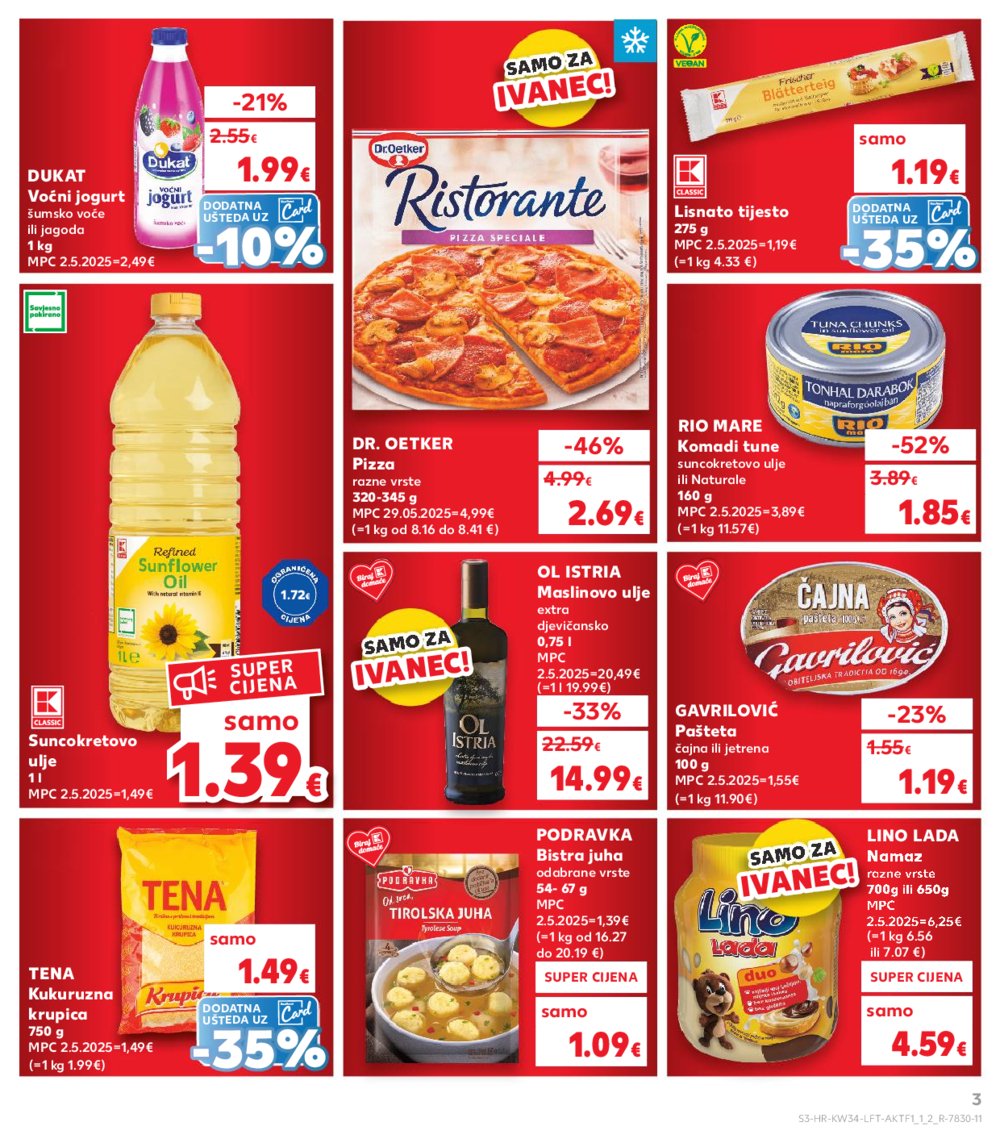 Kaufland katalog Akcija 20.08.2025.-26.08.2025. Ivanec