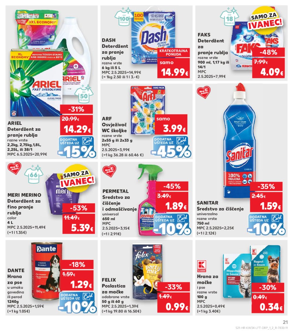 Kaufland katalog Akcija 20.08.2025.-26.08.2025. Ivanec
