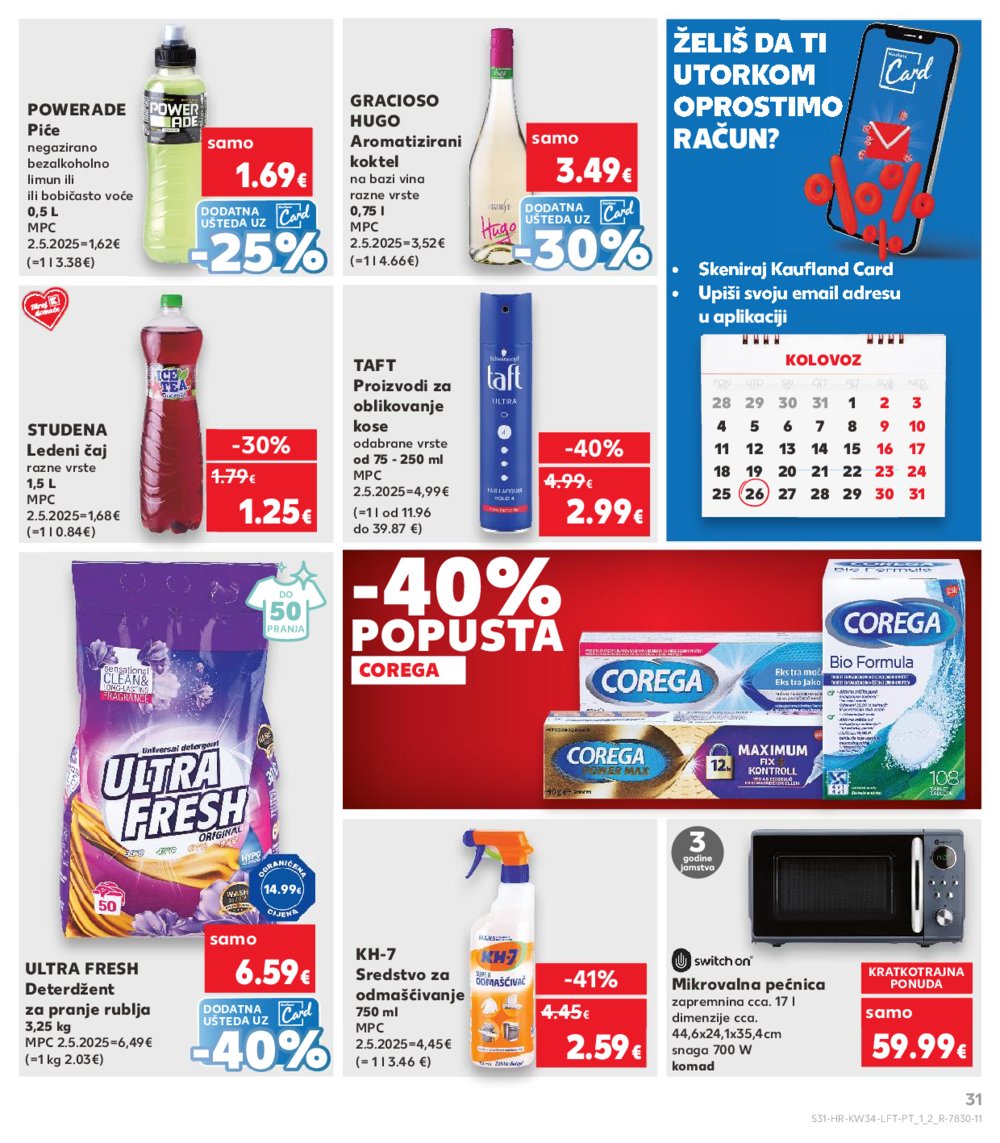 Kaufland katalog Akcija 20.08.2025.-26.08.2025. Ivanec