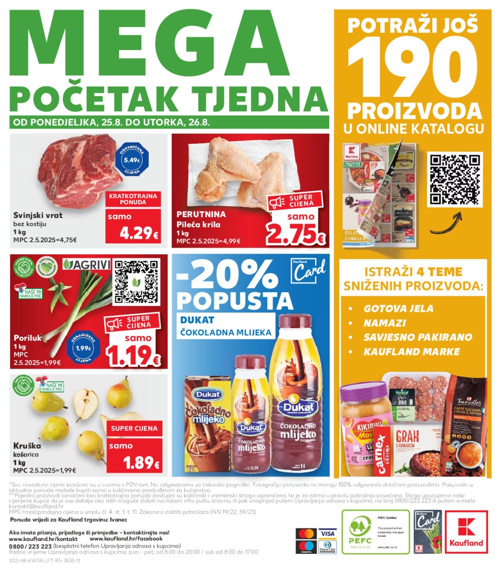 Kaufland katalog Akcija 20.08.2025.-26.08.2025. Ivanec