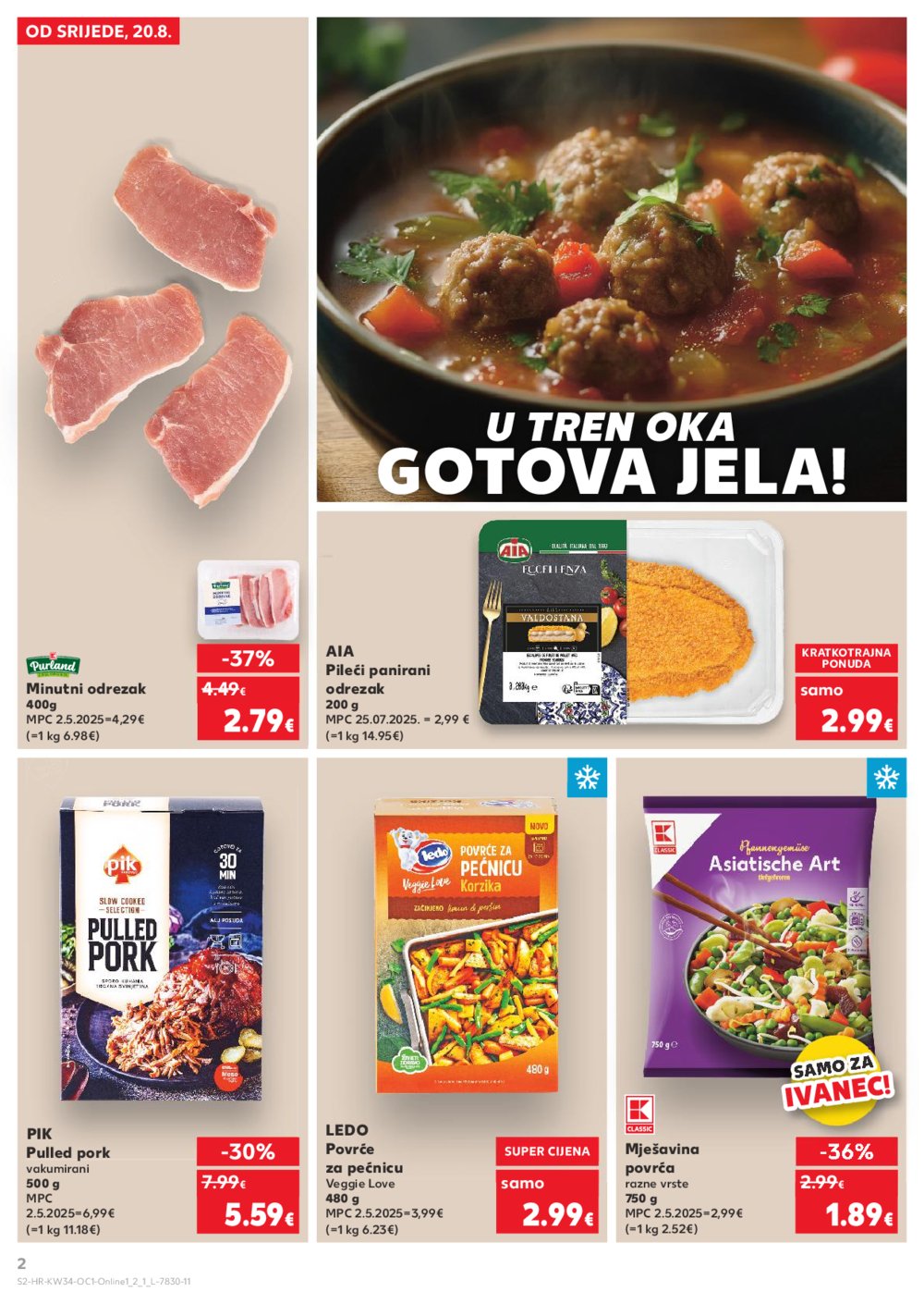 Kaufland katalog Kaufland marke 20.08.-26.08.2025. Ivanec