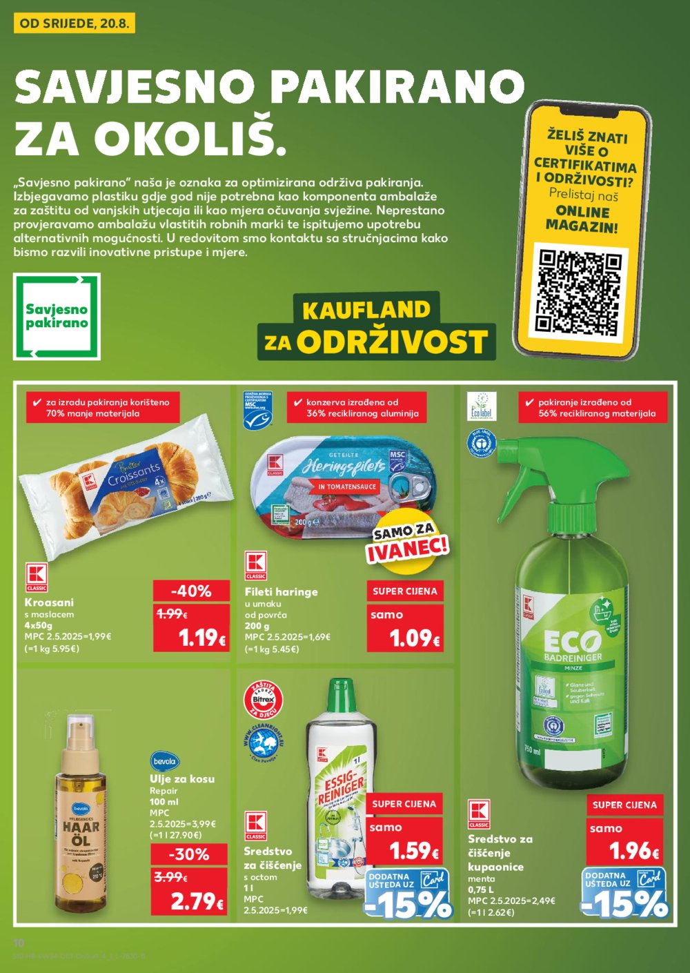 Kaufland katalog Kaufland marke 20.08.-26.08.2025. Ivanec