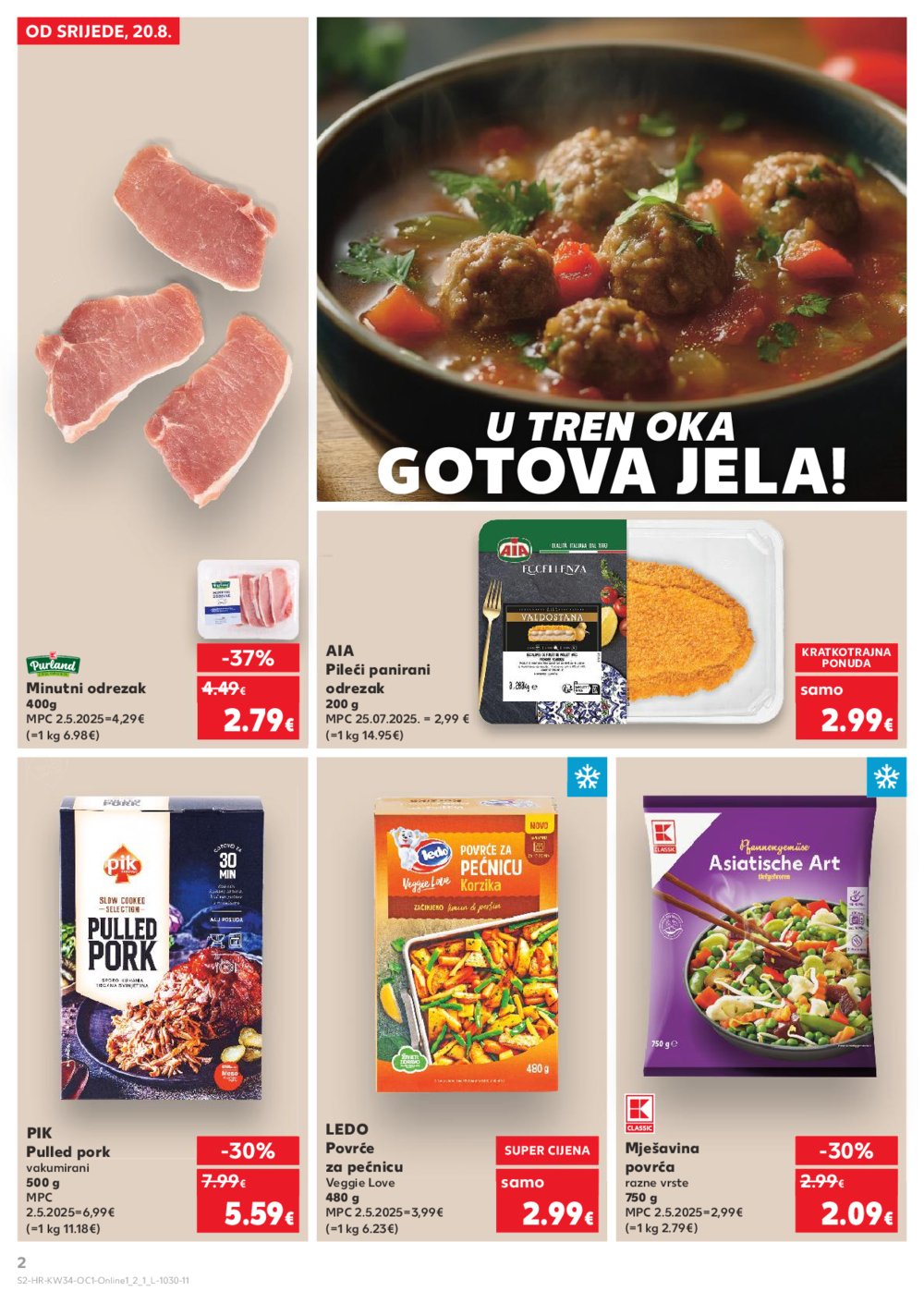 Kaufland katalog Kaufland marke 20.08.-26.08.2025. Odabrane poslovnice
