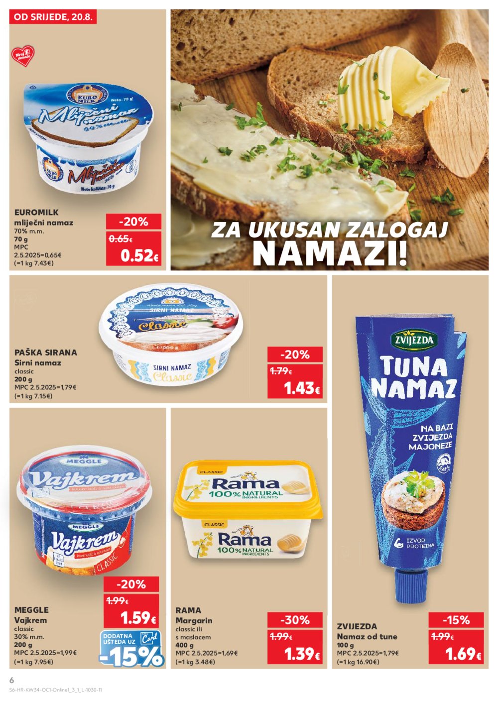 Kaufland katalog Kaufland marke 20.08.-26.08.2025. Odabrane poslovnice