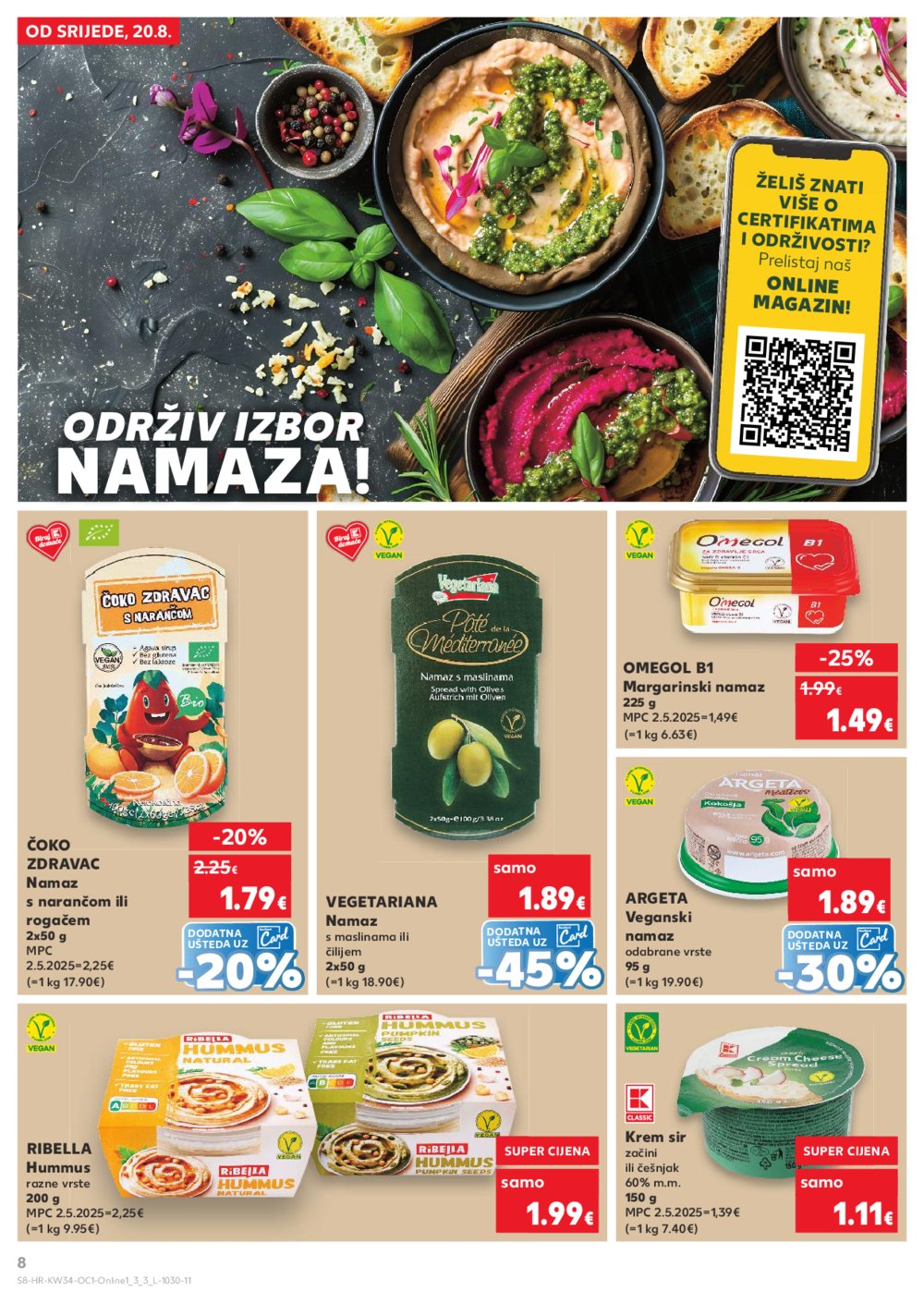 Kaufland katalog Kaufland marke 20.08.-26.08.2025. Odabrane poslovnice