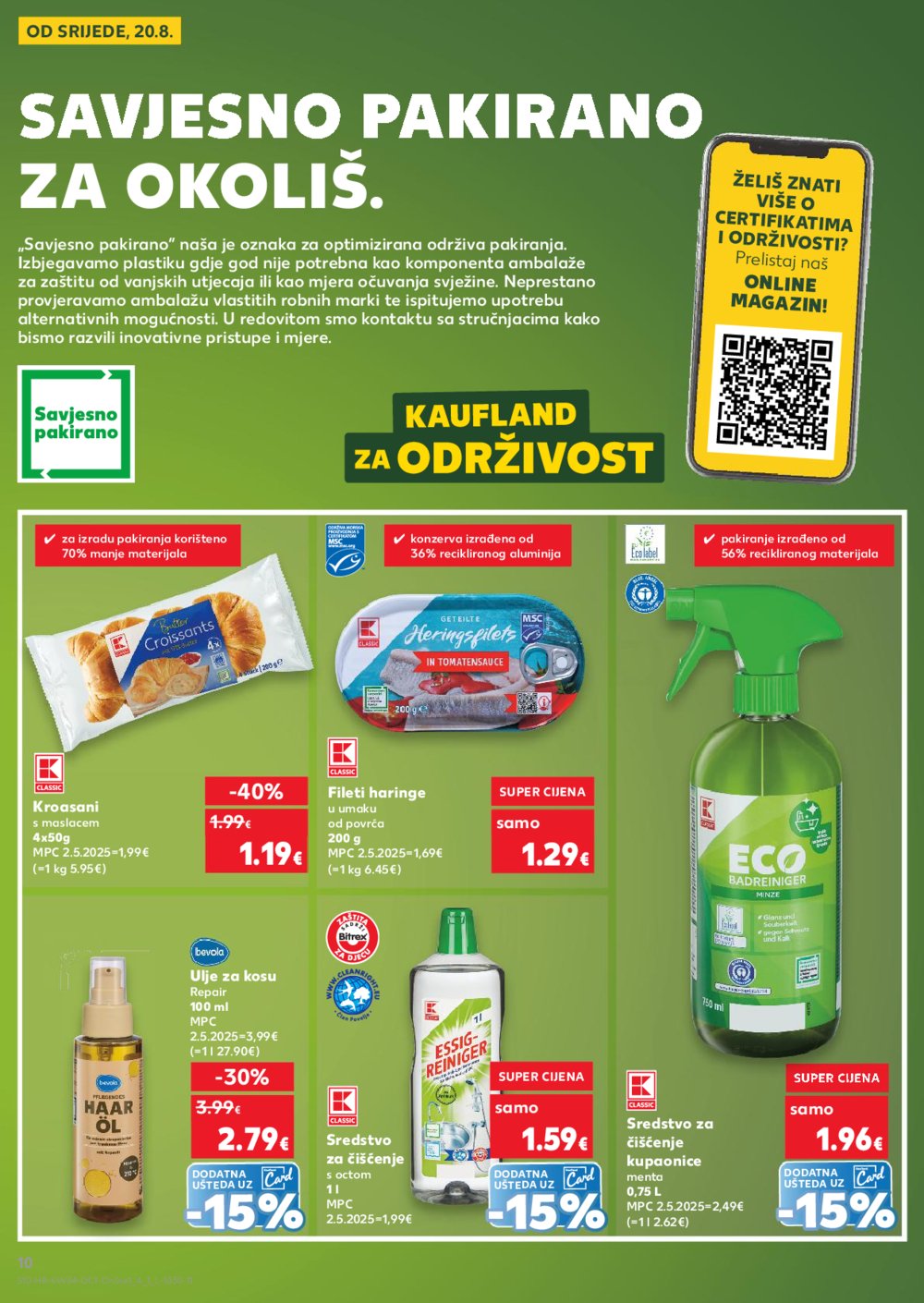 Kaufland katalog Kaufland marke 20.08.-26.08.2025. Odabrane poslovnice