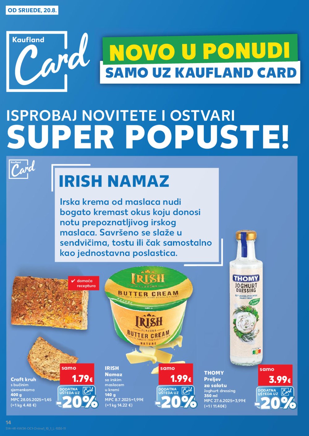 Kaufland katalog Kaufland marke 20.08.-26.08.2025. Odabrane poslovnice