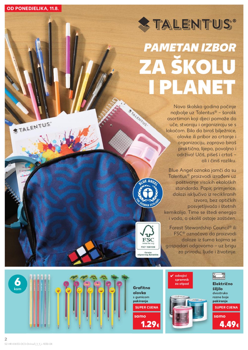 Kaufland katalog Sve za školu 11.08. - 14.09.2025.