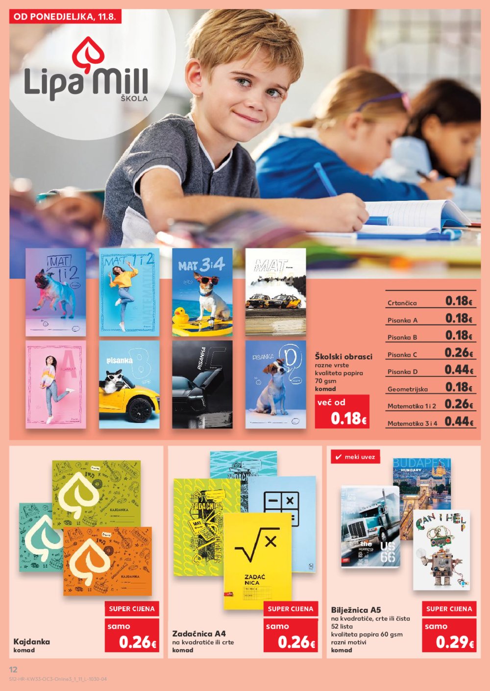 Kaufland katalog Sve za školu 11.08. - 14.09.2025.