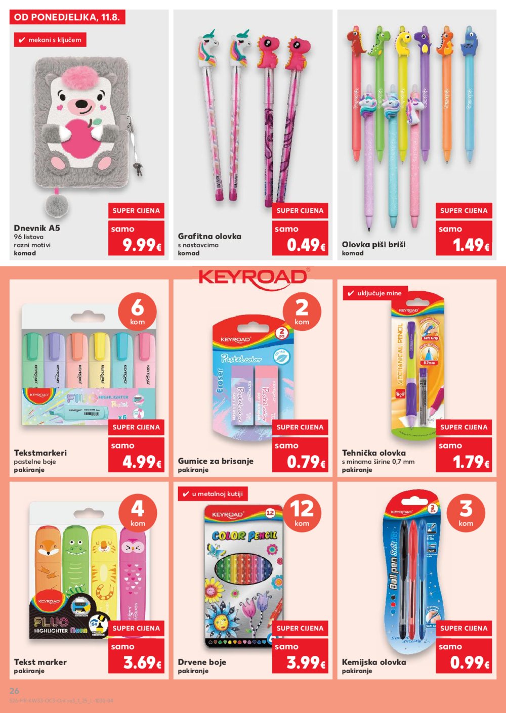 Kaufland katalog Sve za školu 11.08. - 14.09.2025.