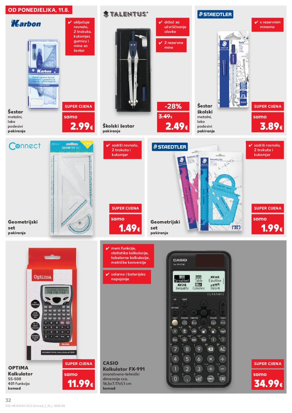 Kaufland katalog Sve za školu 11.08. - 14.09.2025.