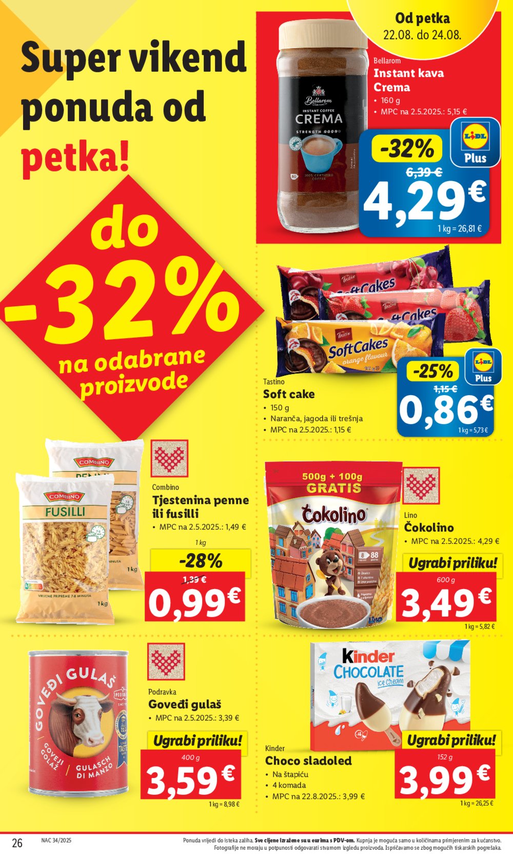 Lidl katalog super ponuda od četvrtka 21.08. - 24.08.2025.