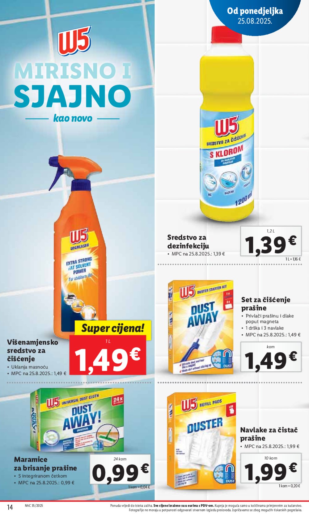 Lidl katalog Super ponuda od ponedjeljka 25.08. - 31.08.2025.