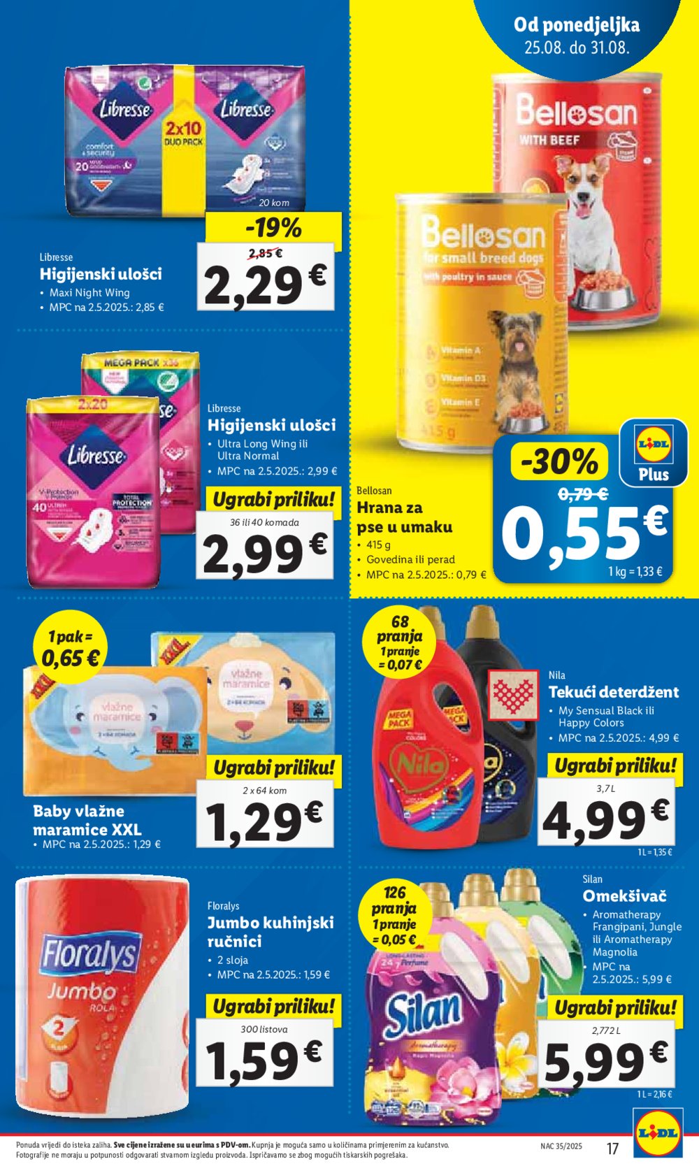 Lidl katalog Super ponuda od ponedjeljka 25.08. - 31.08.2025.