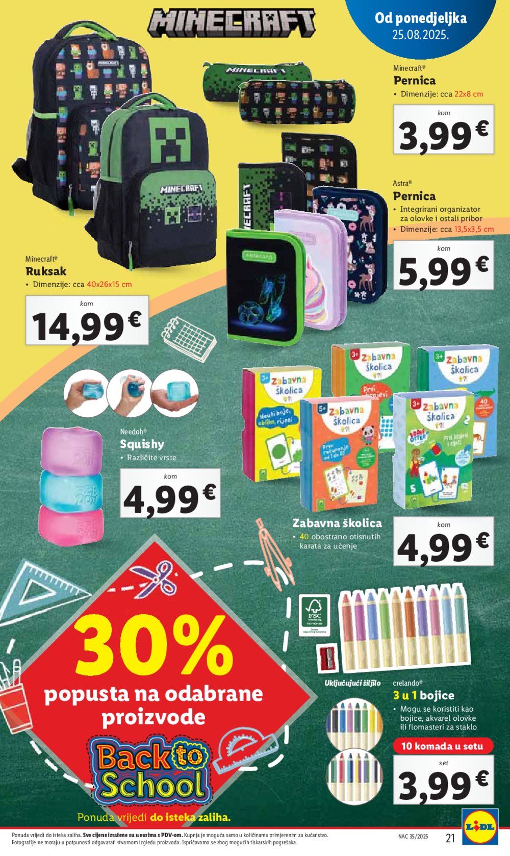 Lidl katalog Super ponuda od ponedjeljka 25.08. - 31.08.2025.