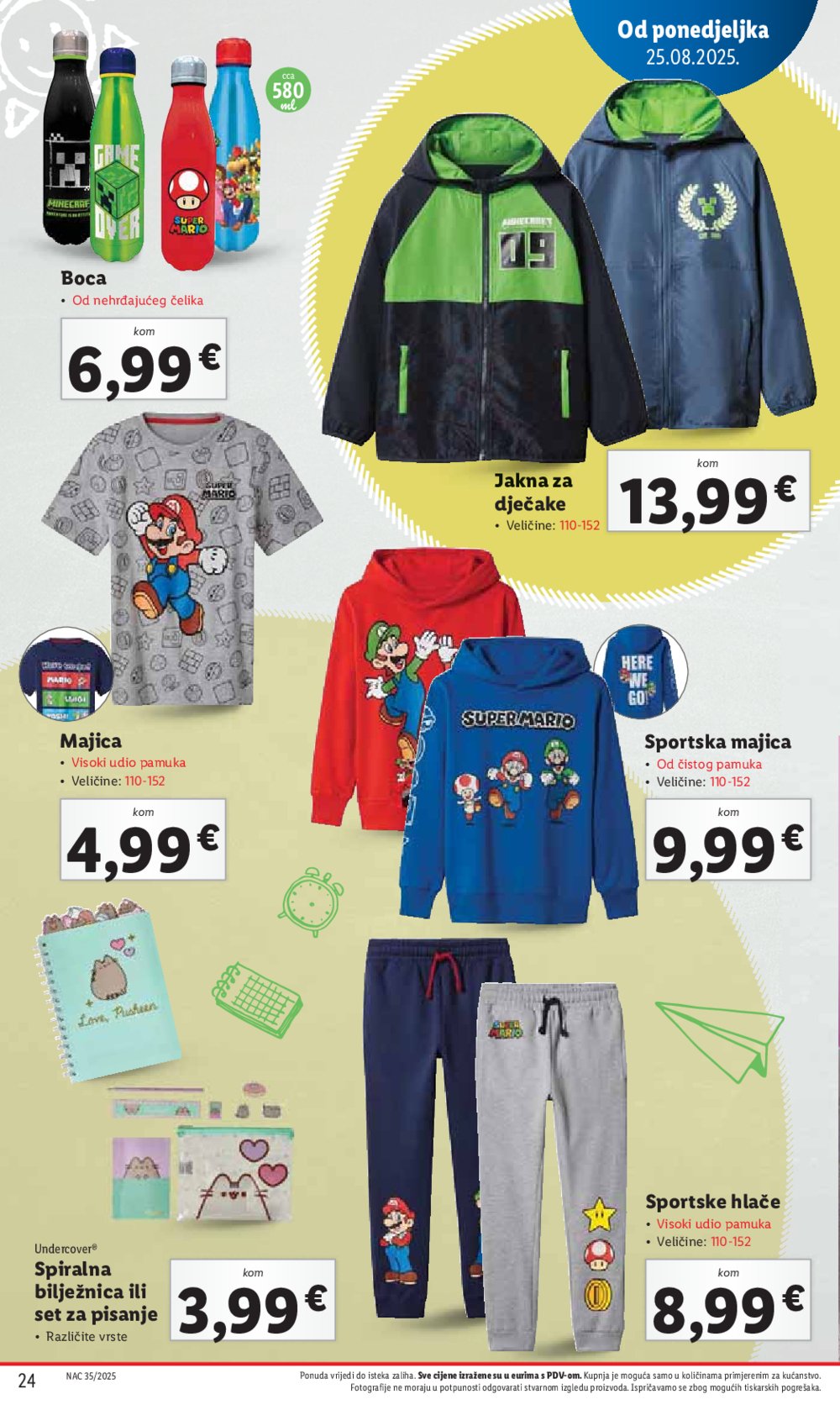 Lidl katalog Super ponuda od ponedjeljka 25.08. - 31.08.2025.
