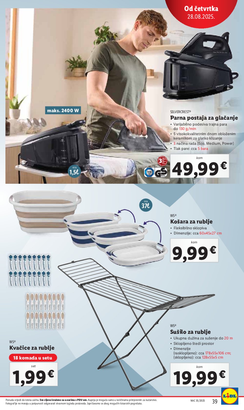 Lidl katalog Super ponuda od ponedjeljka 25.08. - 31.08.2025.
