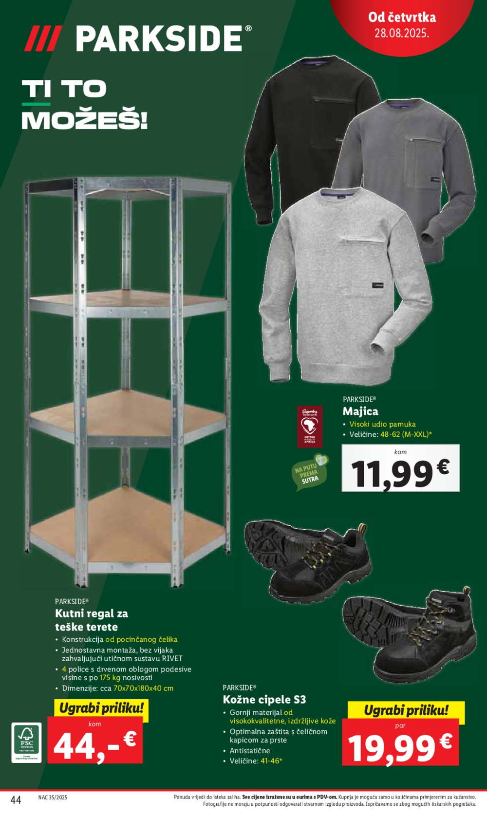 Lidl katalog Super ponuda od ponedjeljka 25.08. - 31.08.2025.