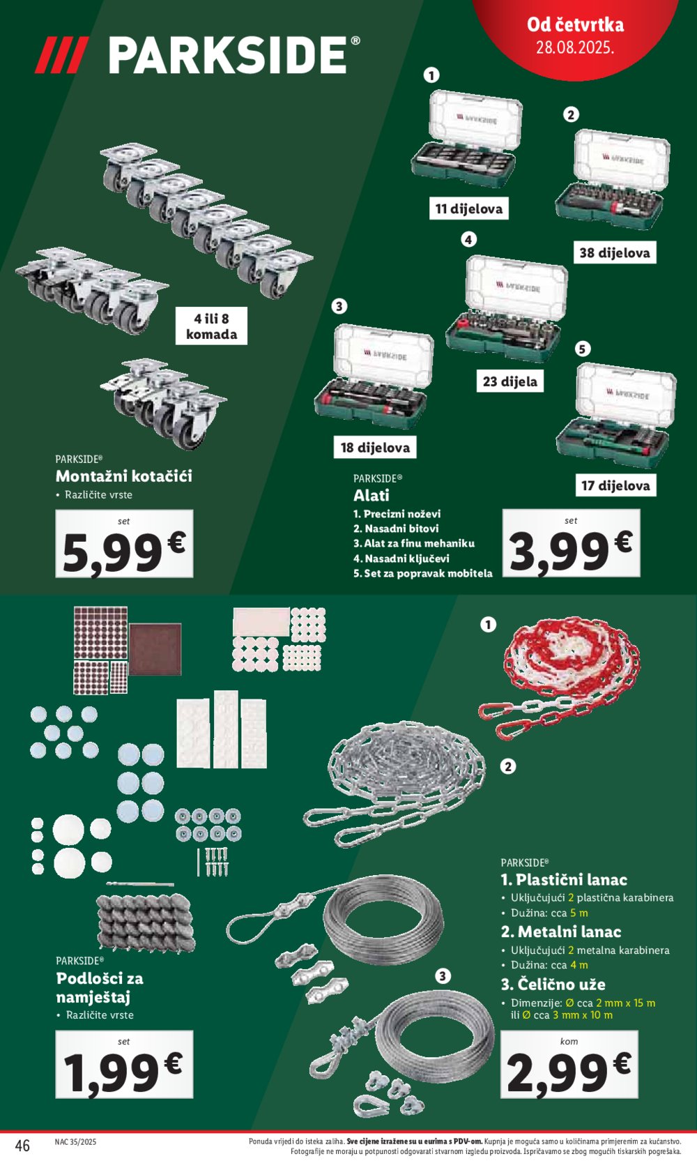 Lidl katalog Super ponuda od ponedjeljka 25.08. - 31.08.2025.