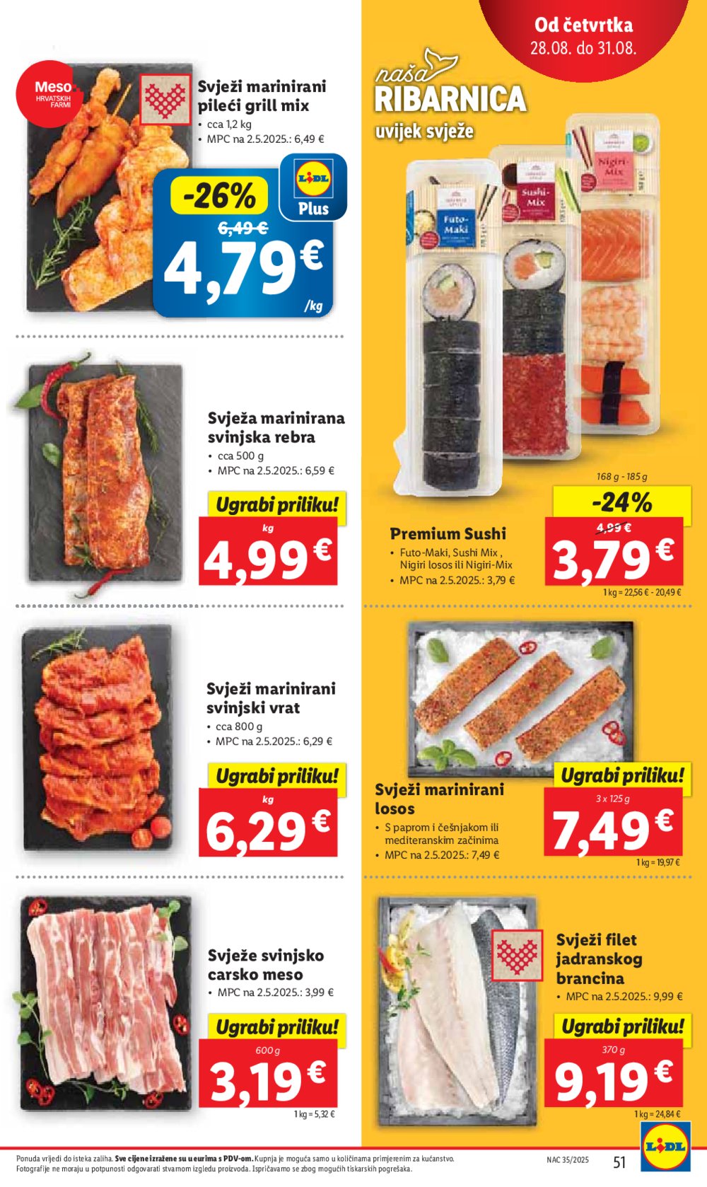 Lidl katalog Super ponuda od ponedjeljka 25.08. - 31.08.2025.