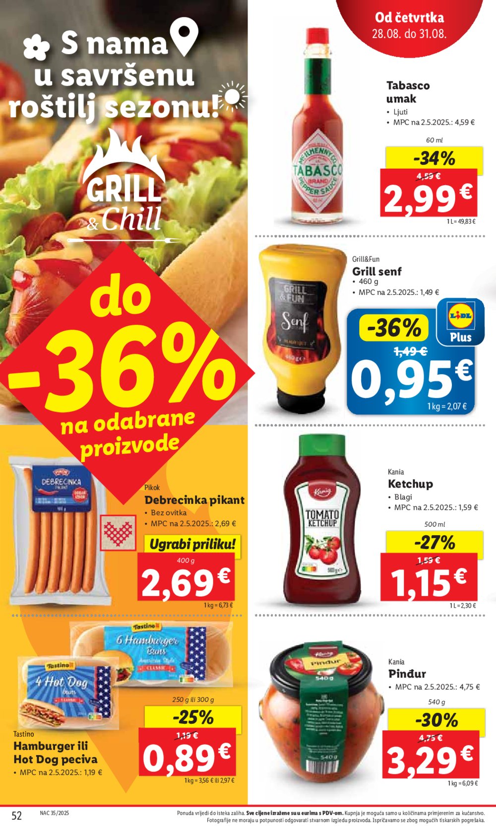 Lidl katalog Super ponuda od ponedjeljka 25.08. - 31.08.2025.