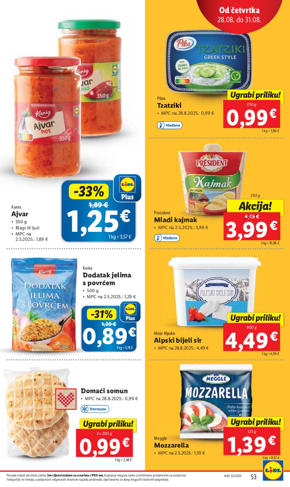 Lidl katalog Super ponuda od ponedjeljka 25.08. - 31.08.2025.