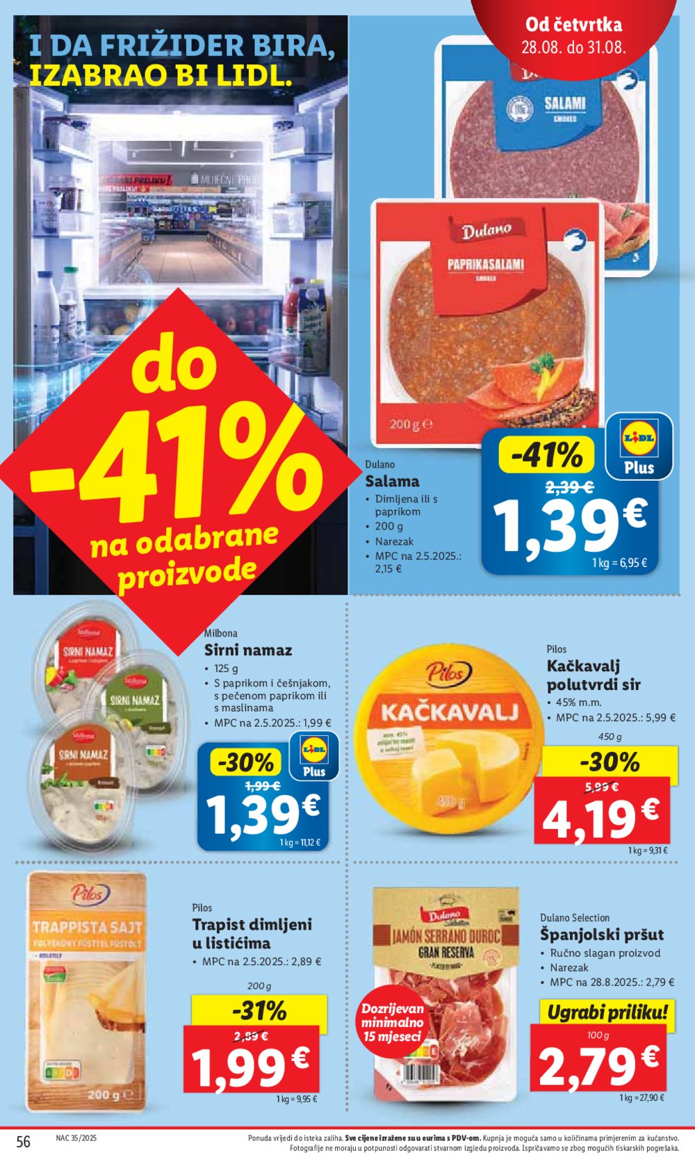 Lidl katalog Super ponuda od ponedjeljka 25.08. - 31.08.2025.