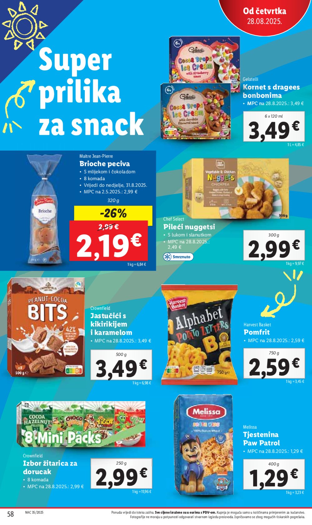 Lidl katalog Super ponuda od ponedjeljka 25.08. - 31.08.2025.