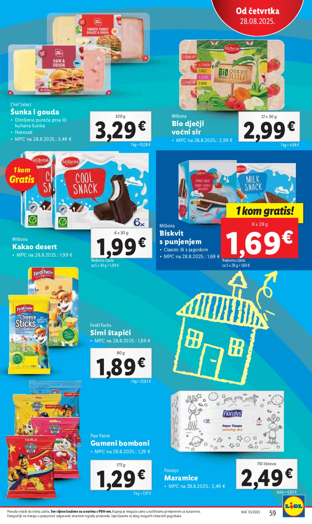 Lidl katalog Super ponuda od ponedjeljka 25.08. - 31.08.2025.