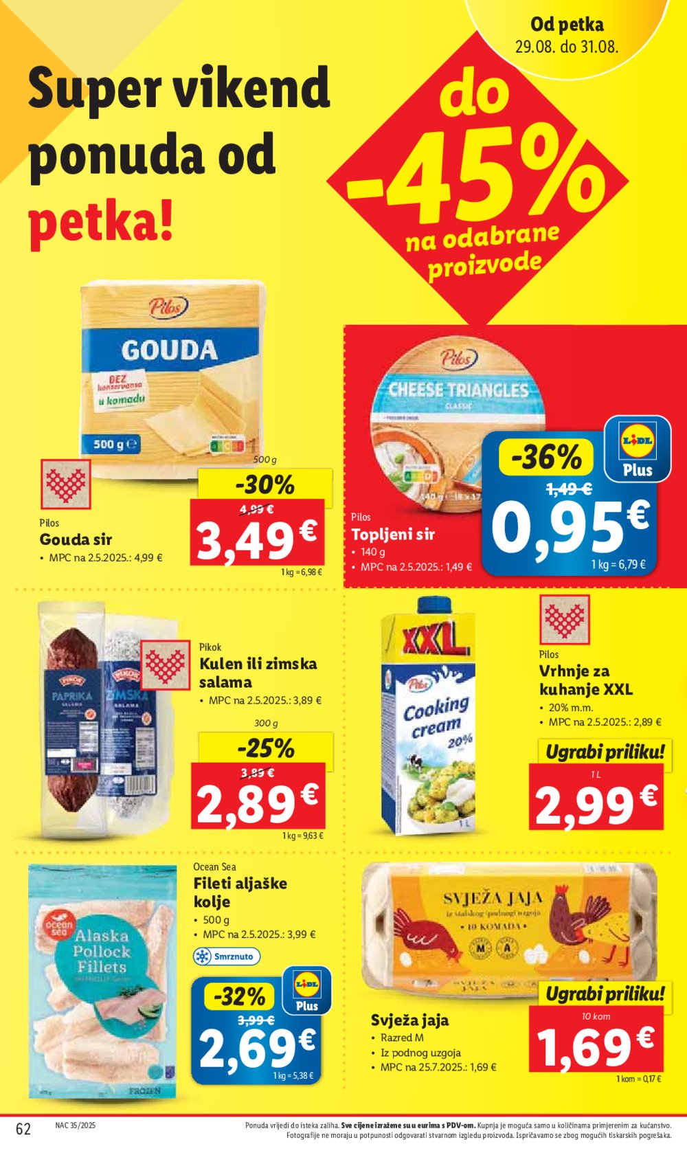 Lidl katalog Super ponuda od ponedjeljka 25.08. - 31.08.2025.