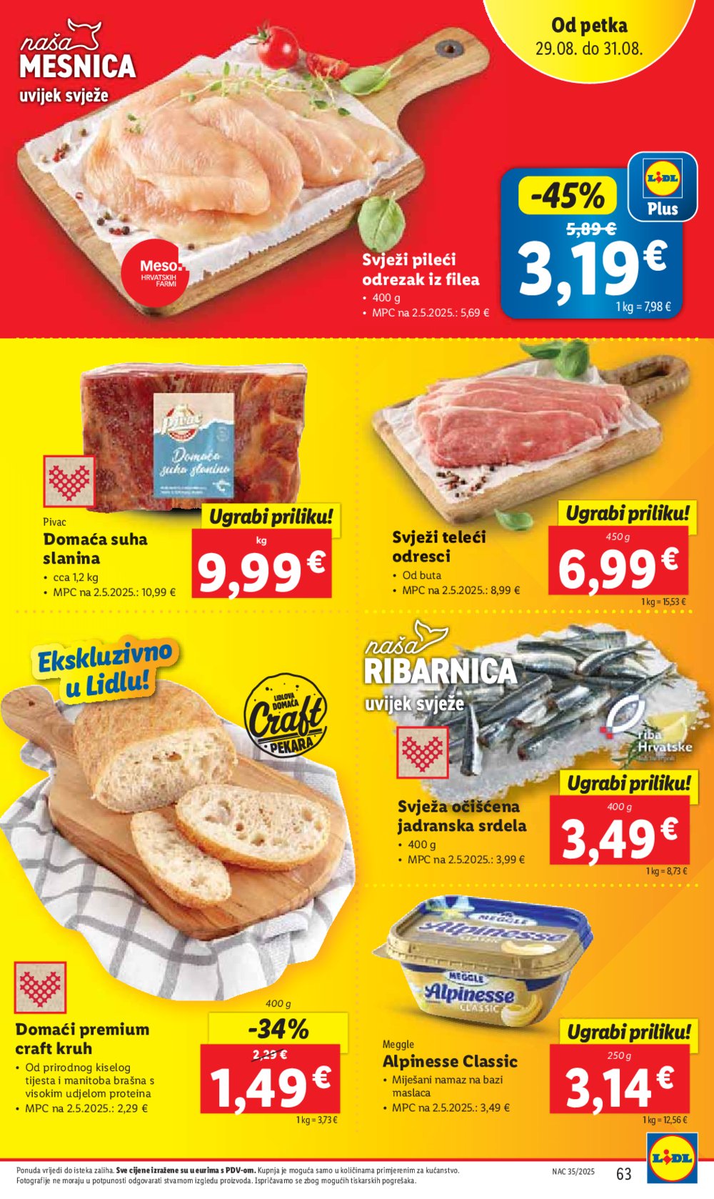Lidl katalog Super ponuda od ponedjeljka 25.08. - 31.08.2025.