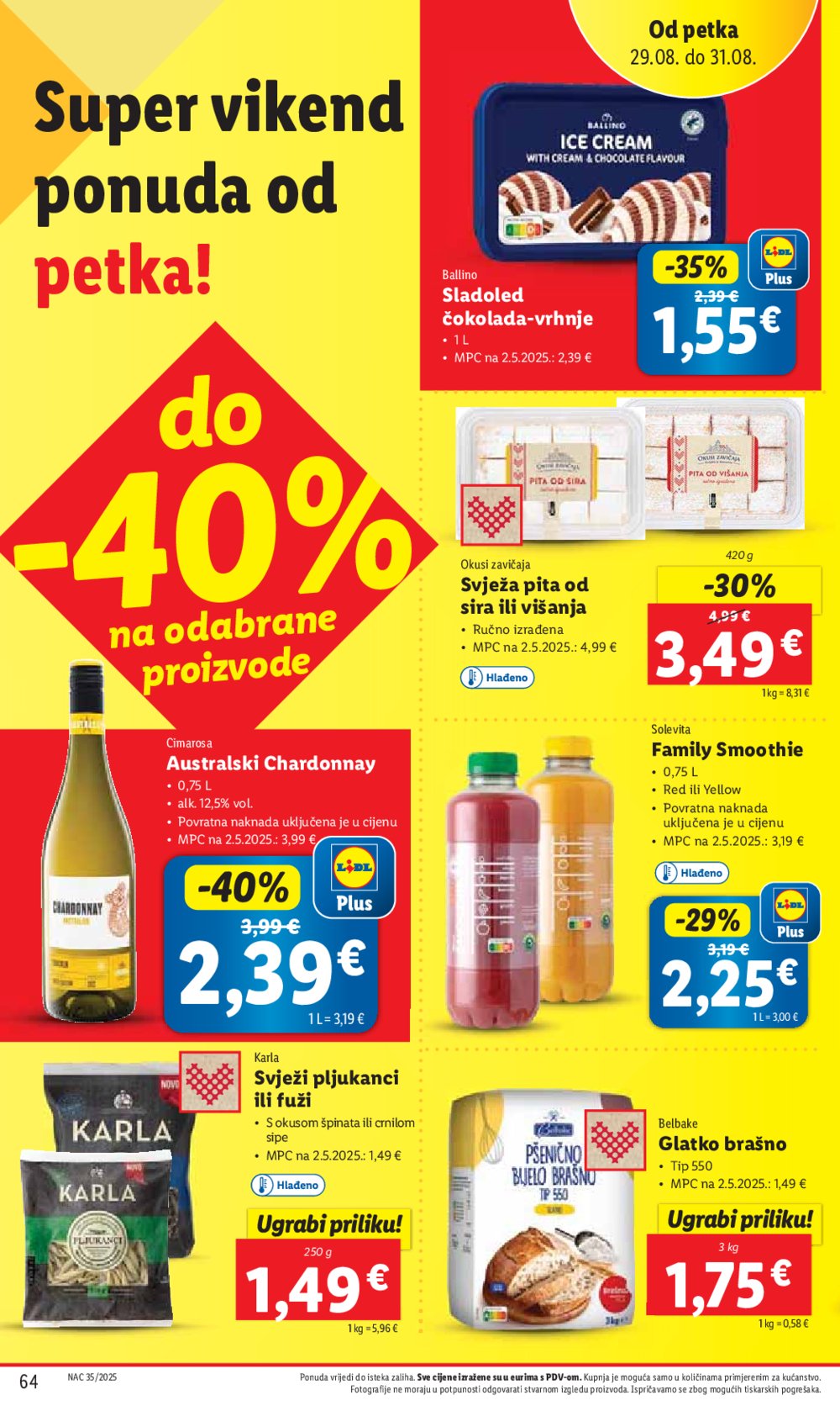 Lidl katalog Super ponuda od ponedjeljka 25.08. - 31.08.2025.