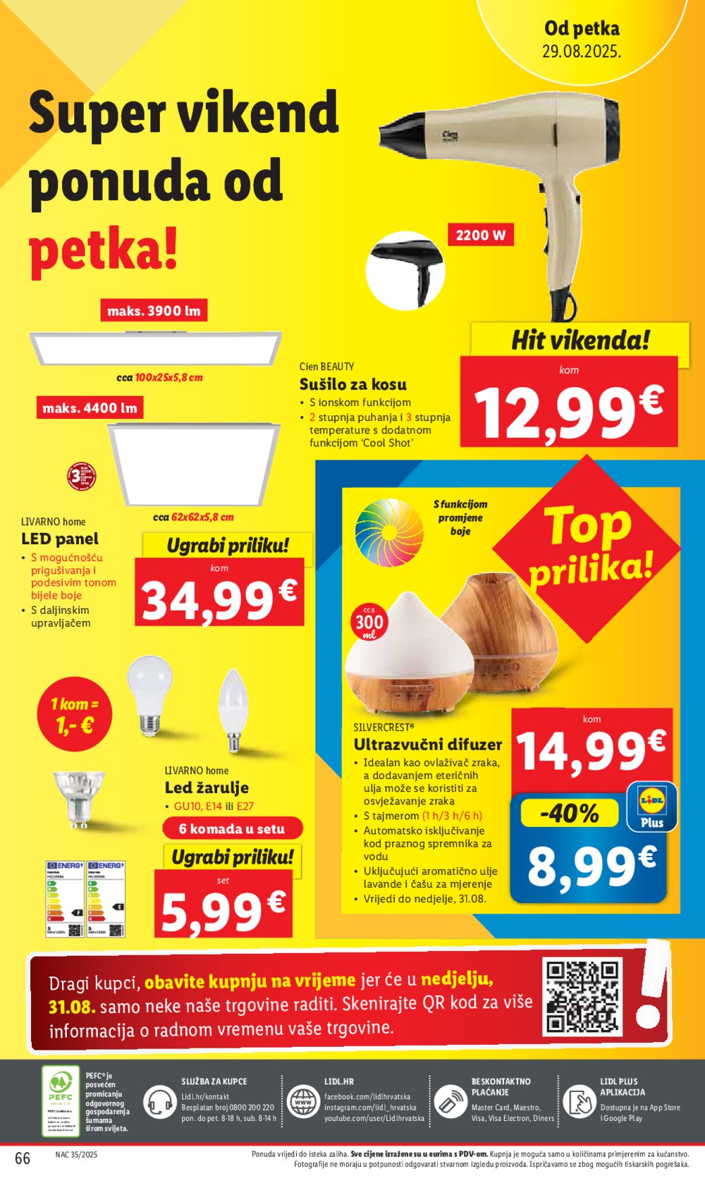 Lidl katalog Super ponuda od ponedjeljka 25.08. - 31.08.2025.