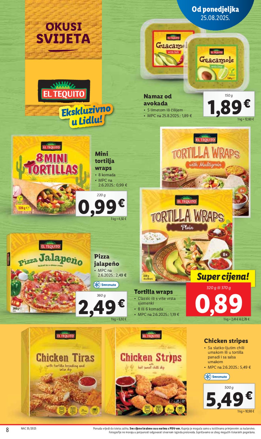 Lidl katalog Super ponuda od ponedjeljka 25.08. - 31.08.2025.
