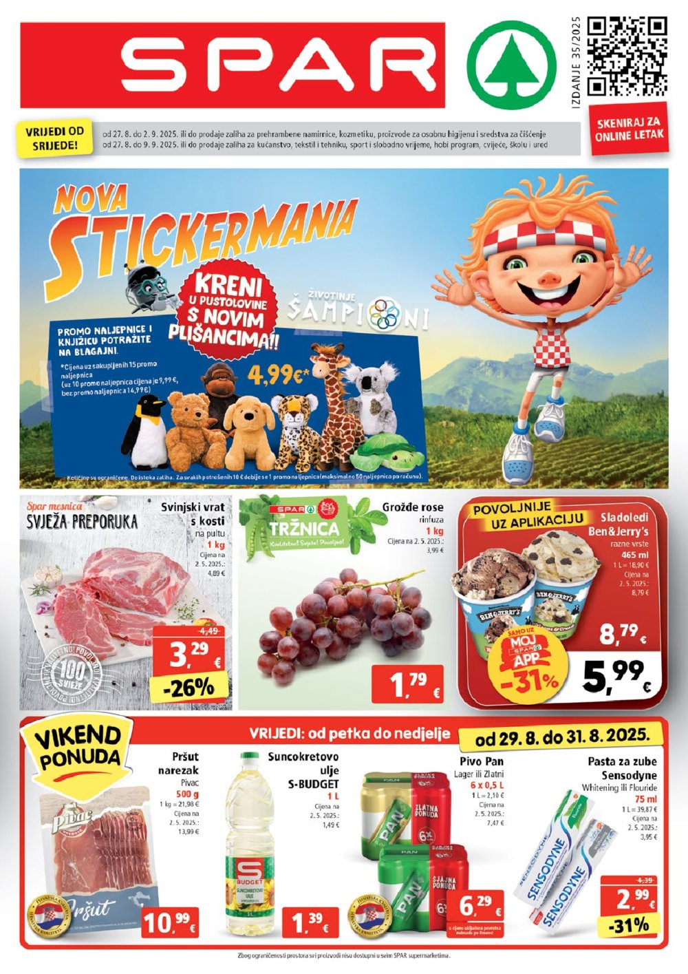 SPAR katalog Akcija 27.08. - 02.09.2025.