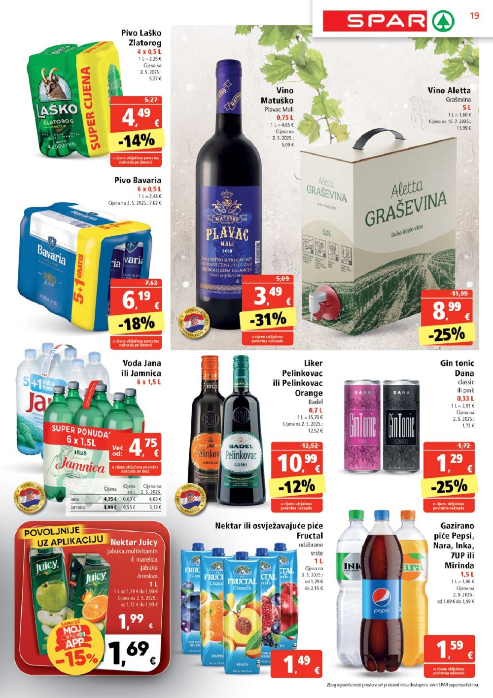 SPAR katalog Akcija 27.08. - 02.09.2025.