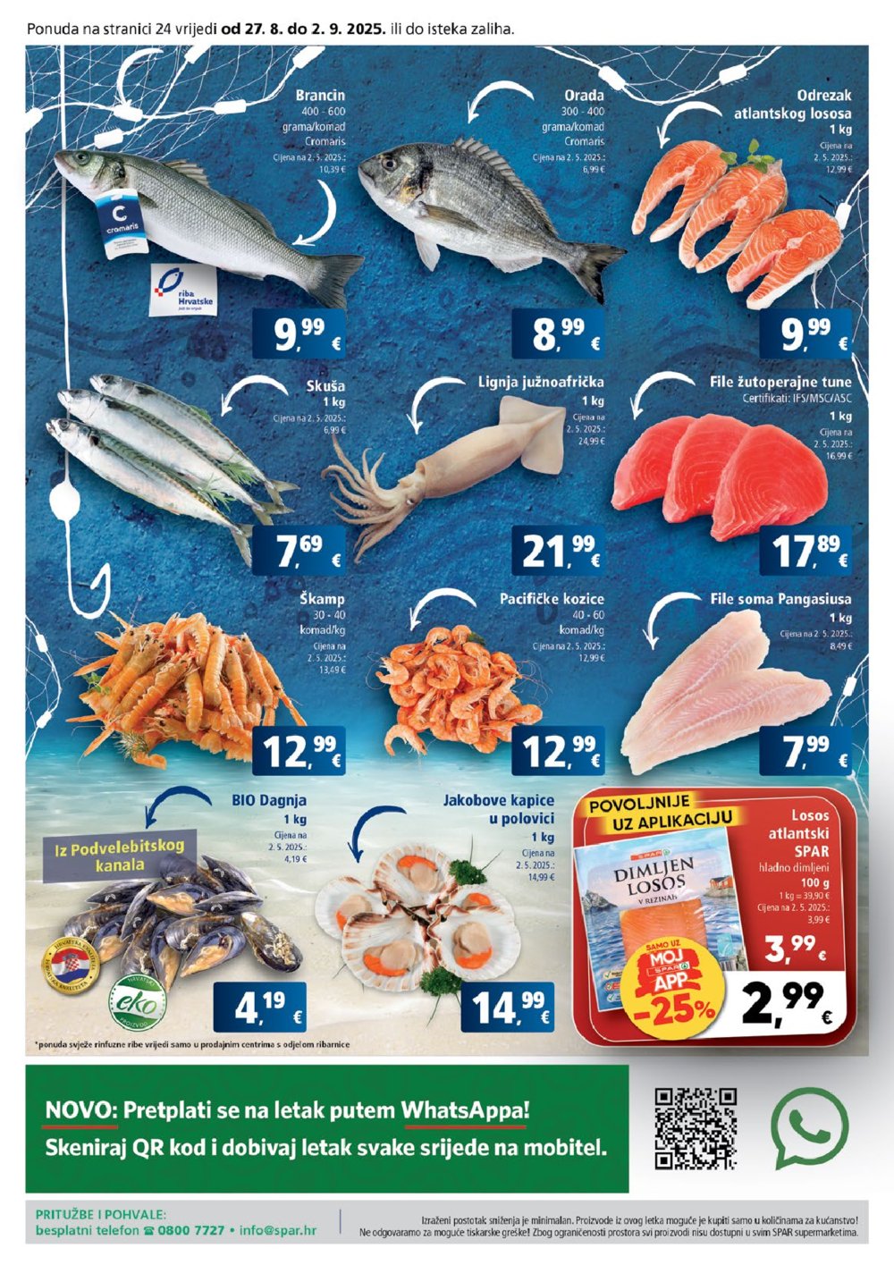 SPAR katalog Akcija 27.08. - 02.09.2025.