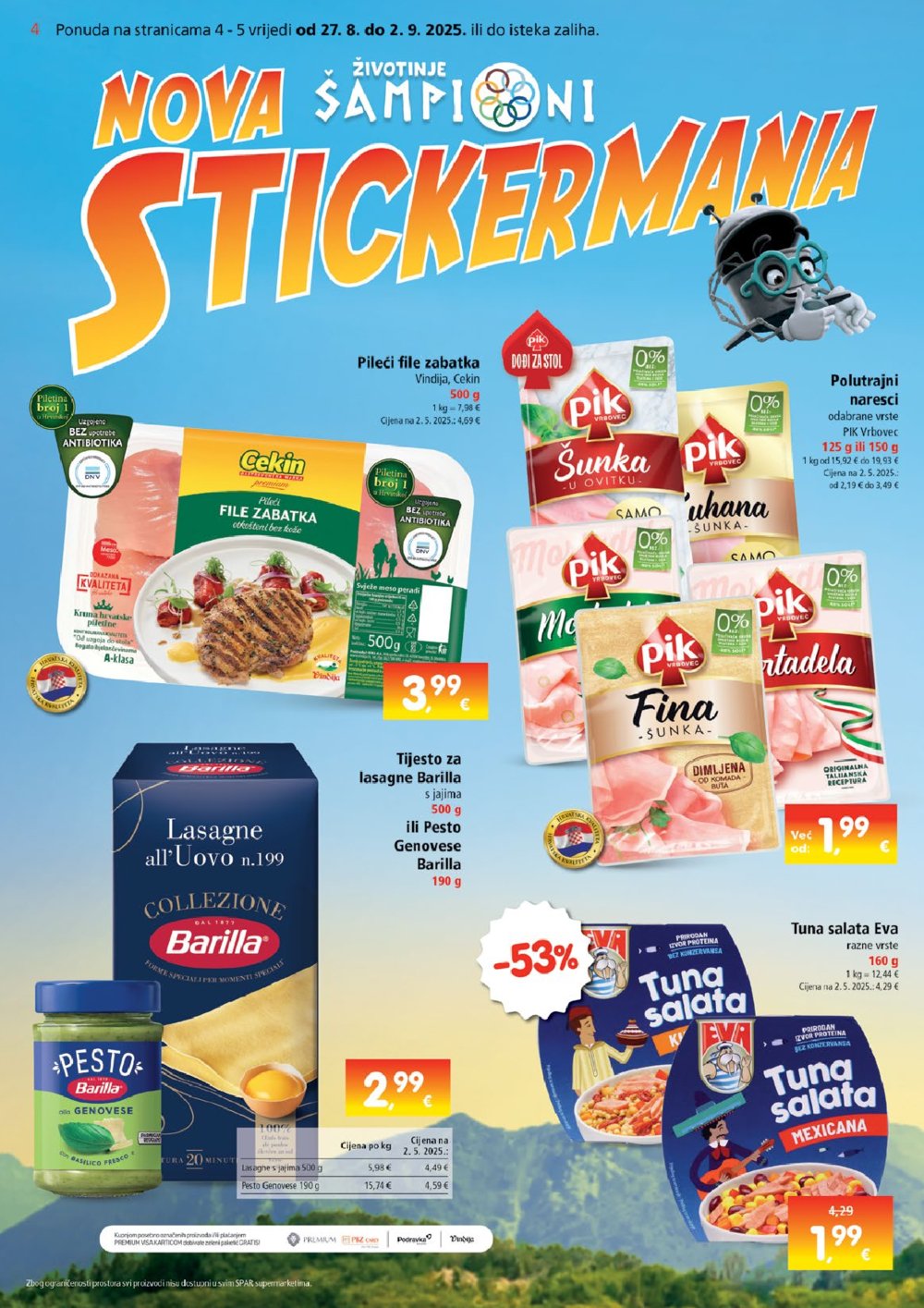 SPAR katalog Akcija 27.08. - 02.09.2025.