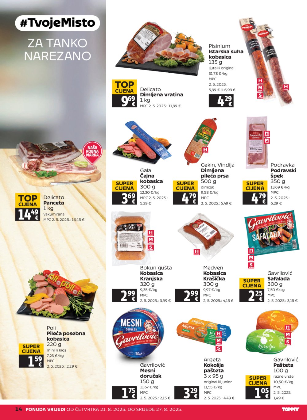Tommy katalog Akcija 21.08. - 27.08.2025.