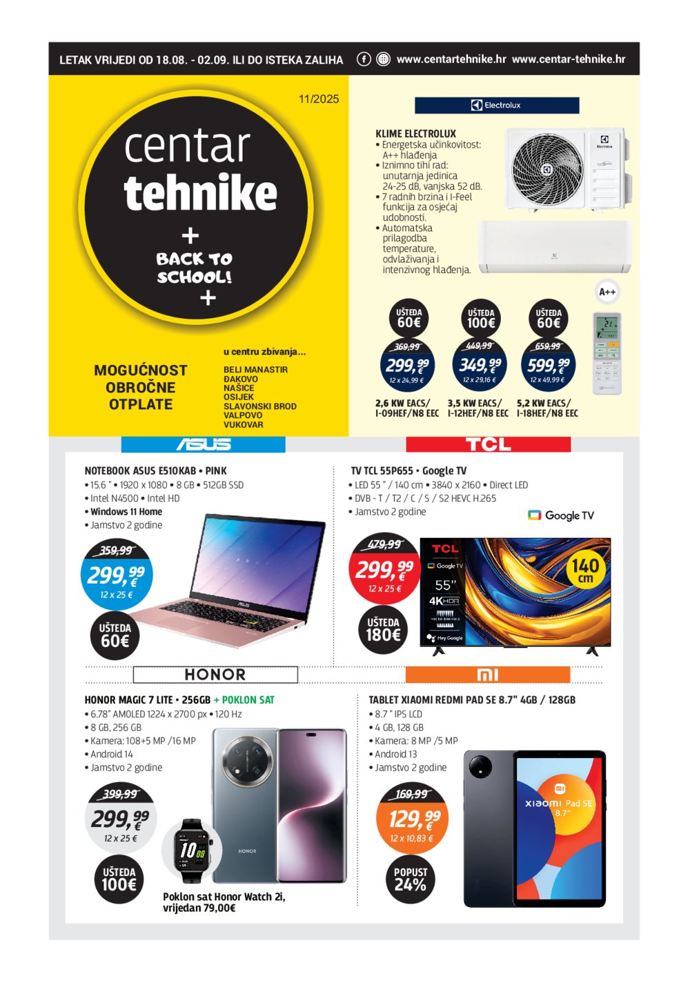 Centar tehnike katalog Akcija 18.08.-02.09.2025.