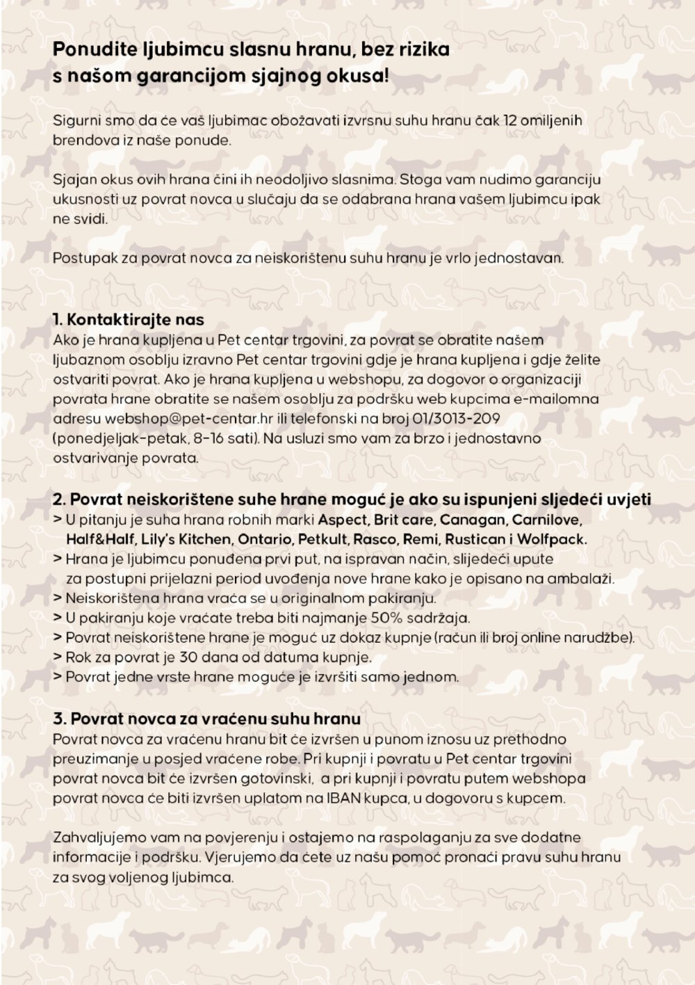 Pet Centar katalog Akcija 25.08. - 07.09.2025.