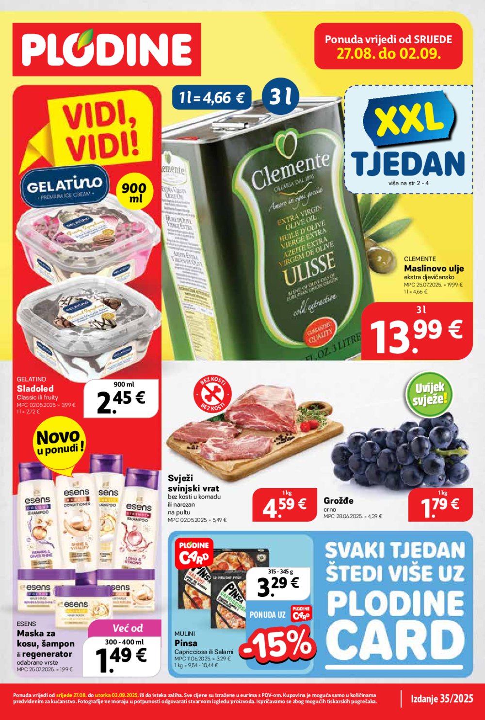 Plodine katalog Akcija 27.08. - 02.09.2025.