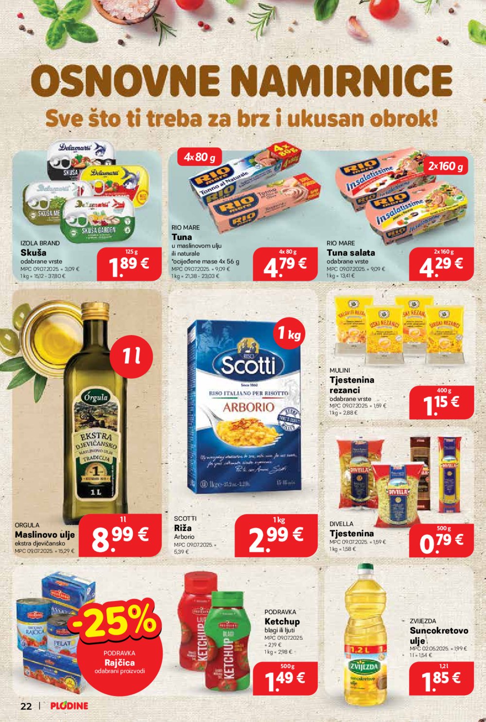 Plodine katalog Akcija 27.08. - 02.09.2025.