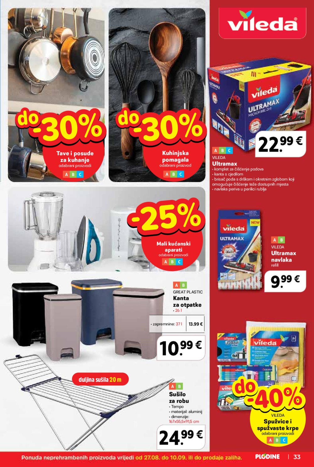 Plodine katalog Akcija 27.08. - 02.09.2025.
