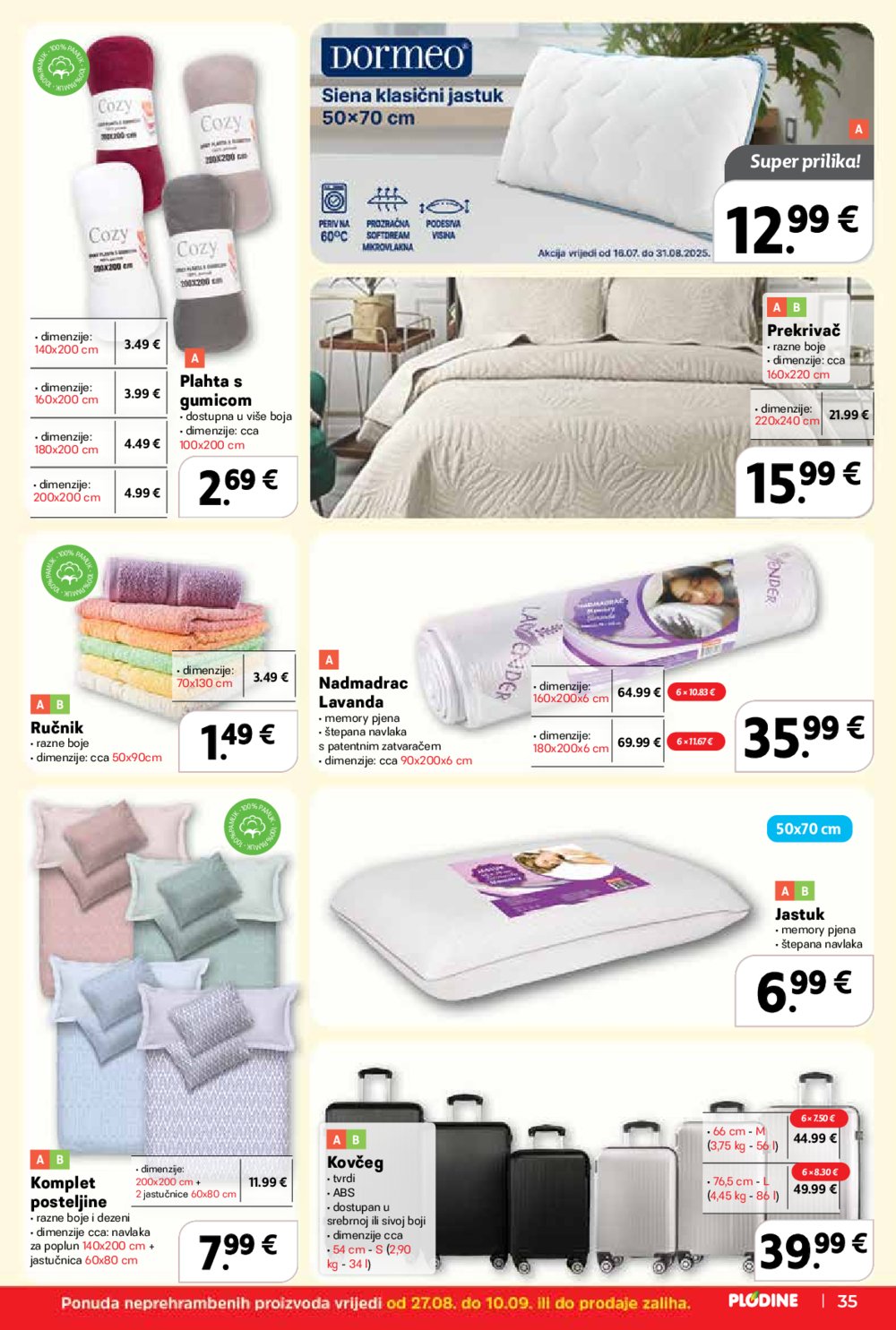 Plodine katalog Akcija 27.08. - 02.09.2025.