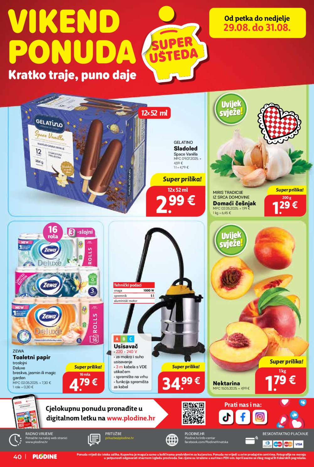 Plodine katalog Akcija 27.08. - 02.09.2025.