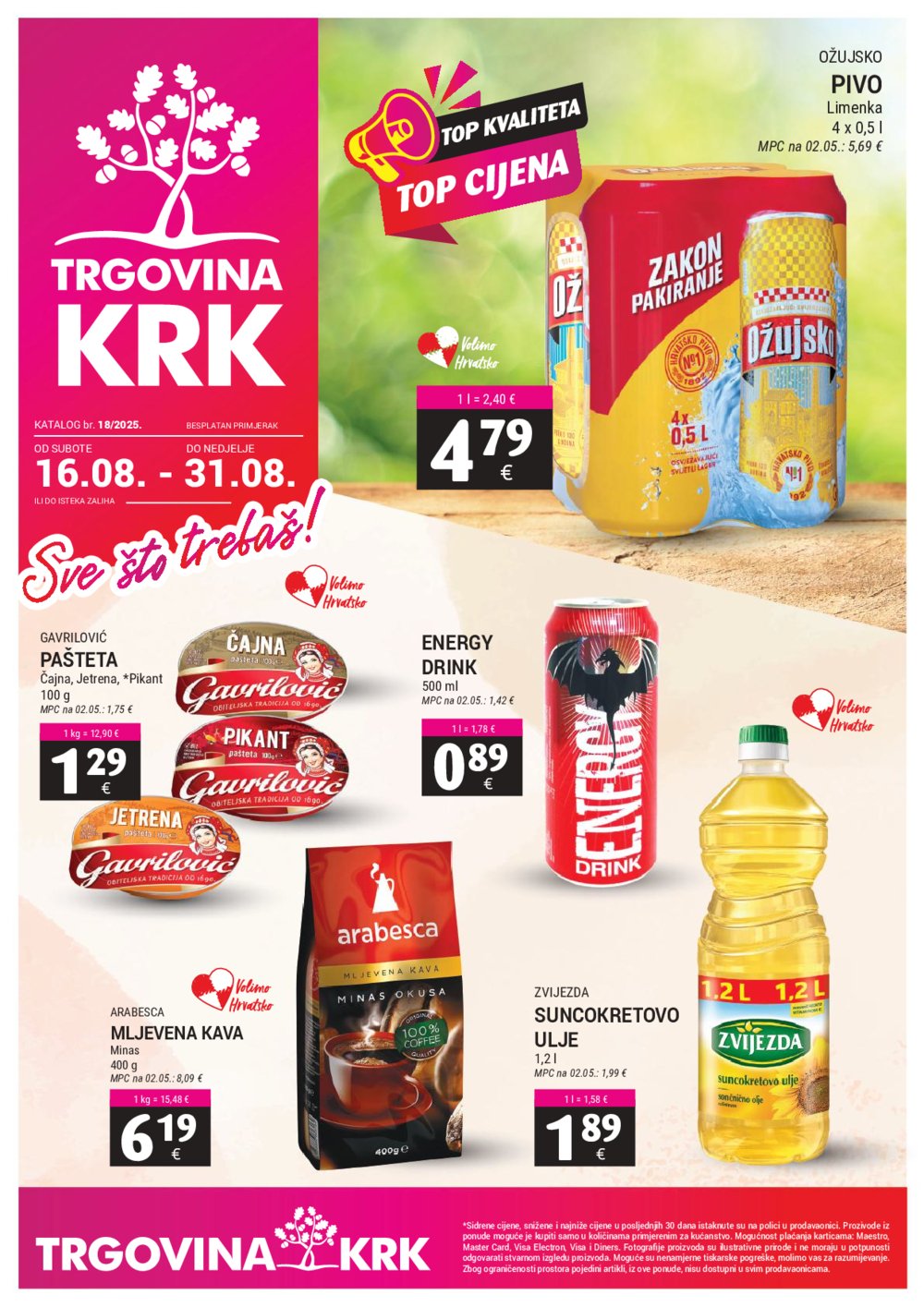 Trgovina Krk katalog Akcija 16.08.-31.08.2025.