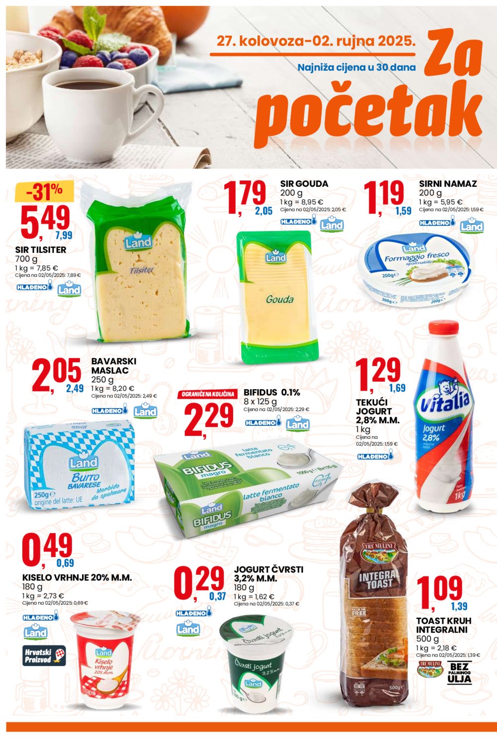 Eurospin katalog Akcija 27.08.-02.09.2025.