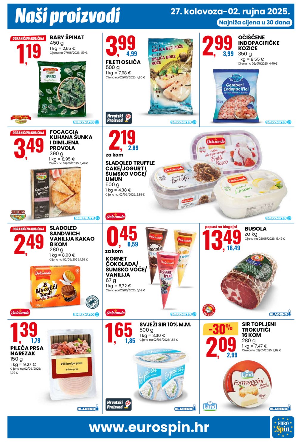 Eurospin katalog Akcija 27.08.-02.09.2025.