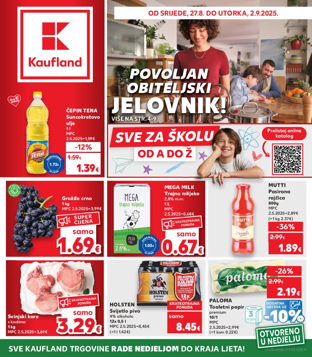 Kaufland katalog Akcija 27.08.-02.09.2025. Odabrane poslovnice